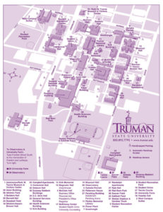 Map of Truman State University