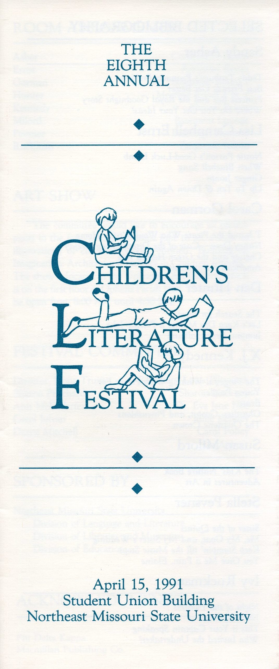 1991 brochure with reading children
