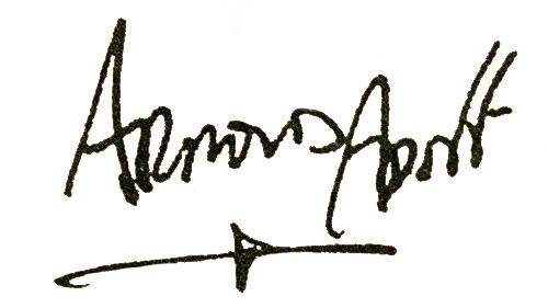 Arnold Adoff signature