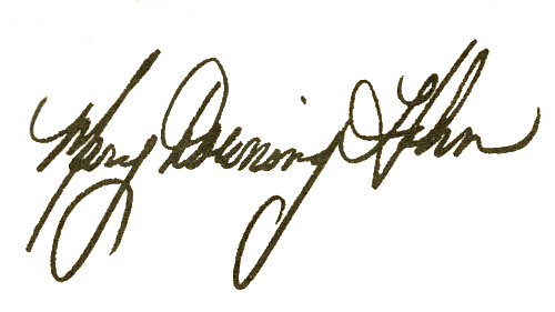 Mary Downing Hahn signature
