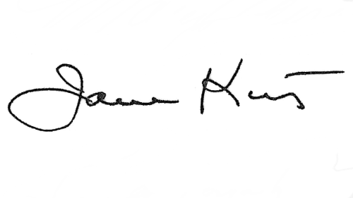 Jane Kurtz signature