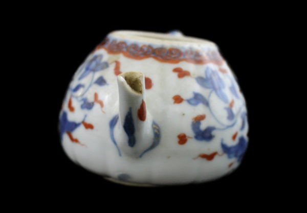clobbered ware teapot (front)