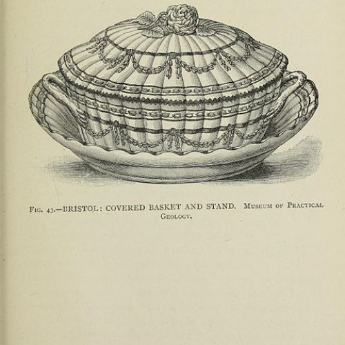Church, A. H. "Bristol: Covered Basket and Stand." 1894. Wikimedia Commons, https://commons.wikimedia.org/wiki/File:English_porcelain_-_a_handbook_to_the_china_made_in_England_during_the_eighteenth_century_as_illustrated_by_specimens_in_the_national_collections_(1894)_(14590425378).jpg.
