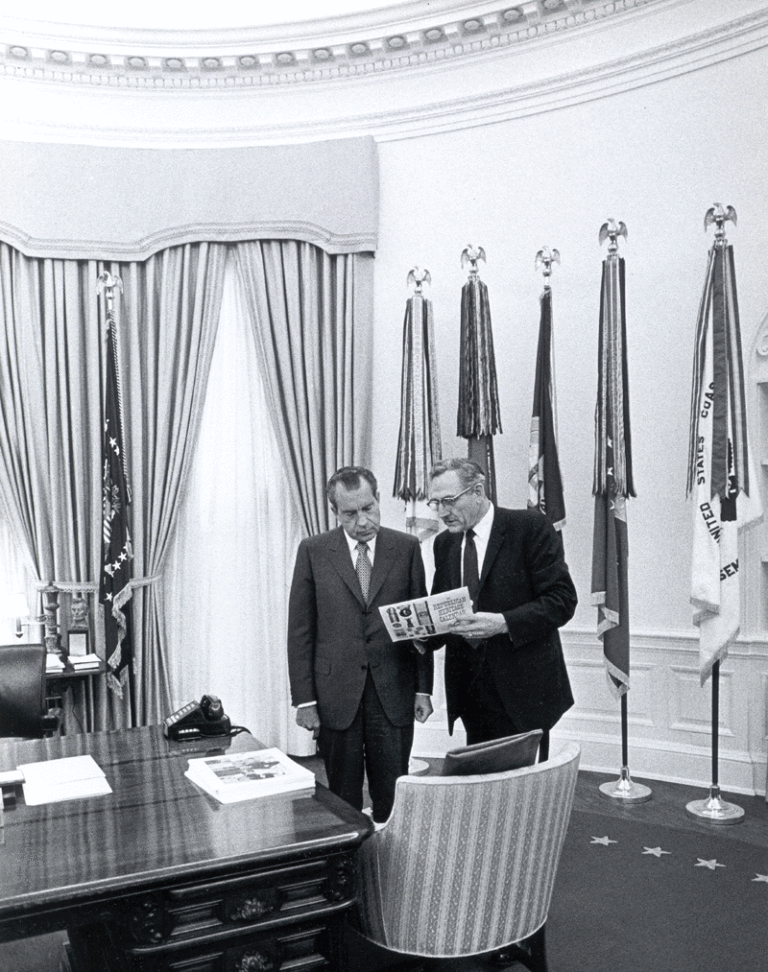 President Nixon and Fred Schwengel May 12, 1970 Official Photograph - The White House