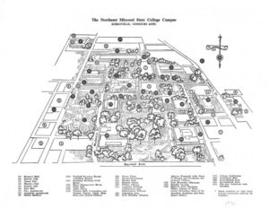 Map of Northeast Missouri State College