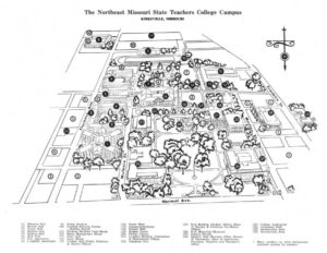 Map of Northeast Missouri State Teachers College